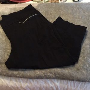 Black dressy capris